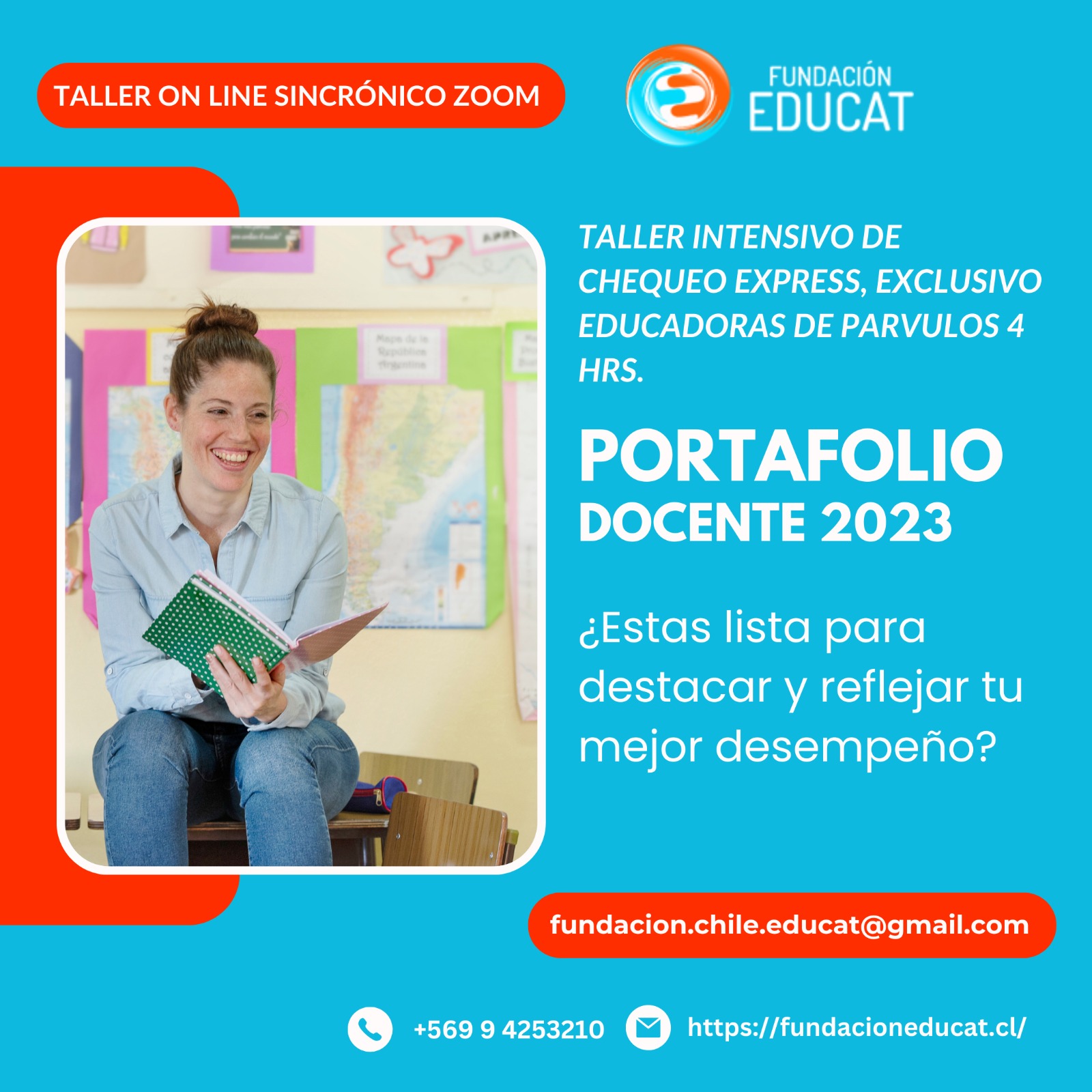 Taller Intensivo de Chequeo Express de tu Portafolio Docente 2023. Exclusivo para Educadoras de Parvulos - Imagen 2